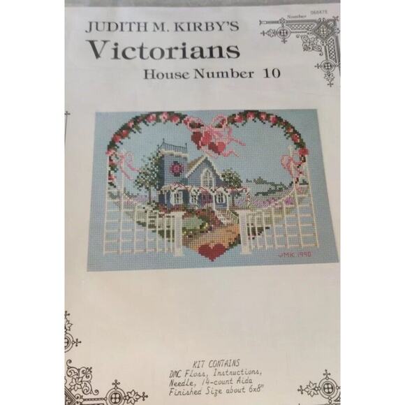 Judith M. Kirby Victorians House Number 10 Cross Stitch Complete Kit - Picture 1 of 5